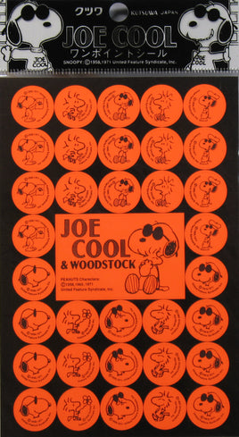 Snoopy Joe Cool and Woodstock Fluorescent Stickers - snoopn4pnuts.com