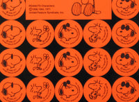 Snoopy Joe Cool and Woodstock Fluorescent Stickers - snoopn4pnuts.com