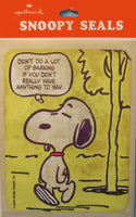 Snoopy Large Vintage Stickers / Seals