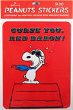 Snoopy Large Vintage Stickers - 8" High!