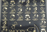 Peanuts Metallic Gold Sticker Set - RARE! - snoopn4pnuts.com