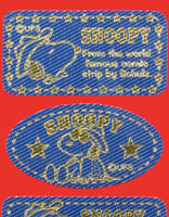 Snoopy Denim - Style Stickers With Gold Metallic Graphics - RARE! - snoopn4pnuts.com