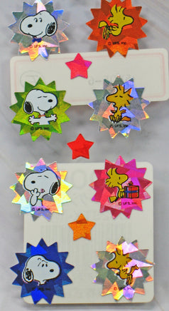 Snoopy Holographic Stickers - Very Bright and Sparkling! - snoopn4pnuts.com