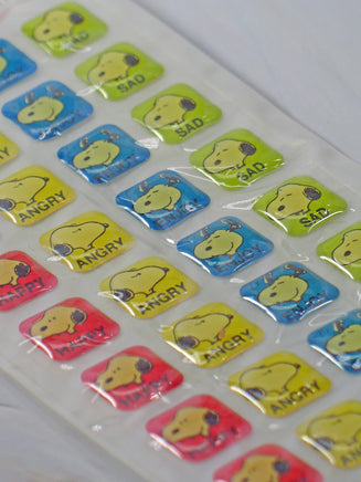 Peanuts Gang Mini Puffy Vinyl Stickers - Great For Scrapbooking! - snoopn4pnuts.com