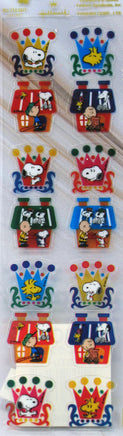 Snoopy Crown - Shaped Clear Backed Stickers - snoopn4pnuts.com