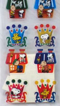 Snoopy Crown - Shaped Clear Backed Stickers - snoopn4pnuts.com