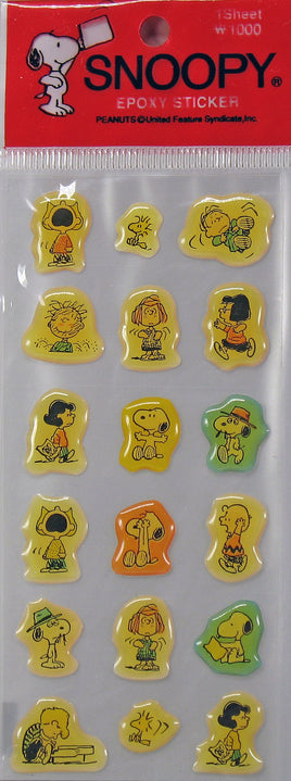 Peanuts Gang Mini Puffy Vinyl Stickers - Great For Scrapbooking! - snoopn4pnuts.com