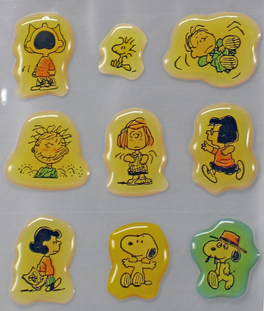 Peanuts Gang Mini Puffy Vinyl Stickers - Great For Scrapbooking!