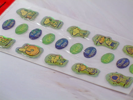 Peanuts Gang Puffy Vinyl Iridescent Stickers - Great For Scrapbooking! - snoopn4pnuts.com