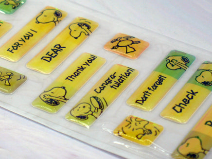 Peanuts Gang Puffy Vinyl Iridescent Stickers - Great For Scrapbooking! - snoopn4pnuts.com