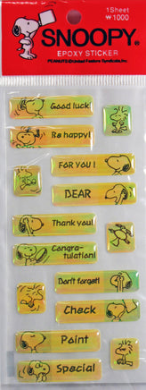 Peanuts Gang Puffy Vinyl Iridescent Stickers - Great For Scrapbooking! - snoopn4pnuts.com