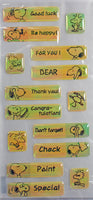 Peanuts Gang Puffy Vinyl Iridescent Stickers - Great For Scrapbooking! - snoopn4pnuts.com