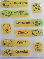 Peanuts Gang Puffy Vinyl Iridescent Stickers - Great For Scrapbooking! - snoopn4pnuts.com