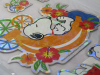 Snoopy Holographic Foil Fruits Sticker Set (Large 6" Sticker!) - RARE! - snoopn4pnuts.com