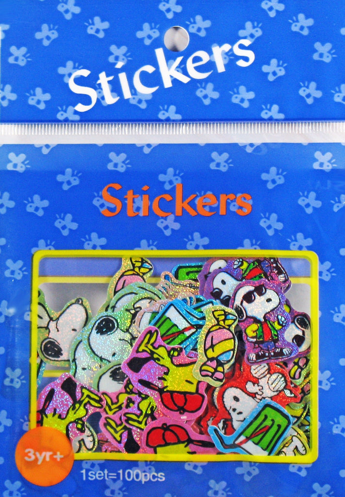 Snoopy Mini Metallic Sticker Set (100 Stickers!) - Great For Scrapbook ...