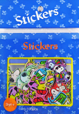 Snoopy Mini Metallic Sticker Set (100 Stickers!) - Great For Scrapbooking! - snoopn4pnuts.com