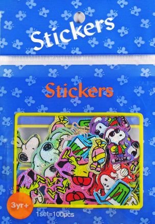 Snoopy Mini Metallic Sticker Set (100 Stickers!) - Great For Scrapbooking! - snoopn4pnuts.com