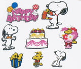 Jumbo Snoopy Foam Birthday Sticker Set - Great For Scrapbooking!