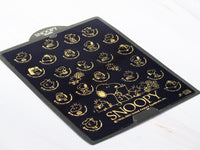 Peanuts Metallic Gold Sticker Set - RARE! - snoopn4pnuts.com