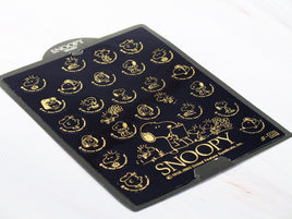 Peanuts Metallic Gold Sticker Set - RARE! - snoopn4pnuts.com