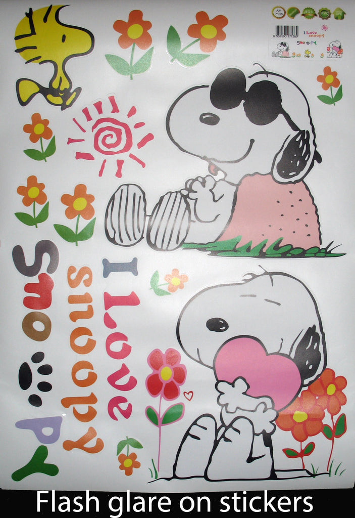 Snoopy Giant PVC/Vinyl Sticker Sheet