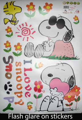 Snoopy Giant PVC/Vinyl Sticker Sheet - snoopn4pnuts.com