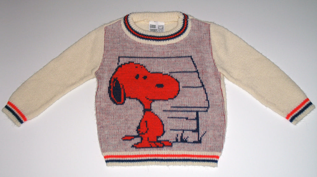 Snoopy Knit Toddler Sweater