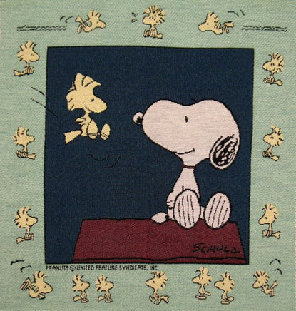 Snoopy Tapestry Wall Hanging Or Pillow Cover Panel