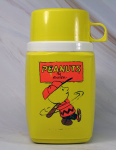 Charlie Brown Vintage Thermos Bottle (Vintage Charlie Brown Image)