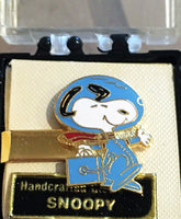 Snoopy Limited-Edition Astronaut Cloisonne Tie Clip