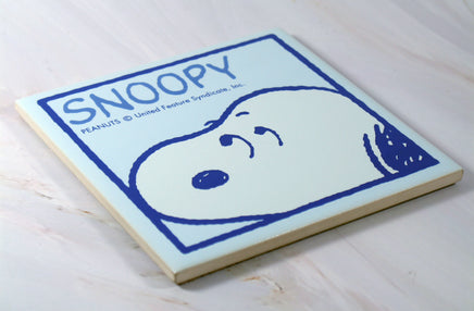 Snoopy Porcelain Square Tile - snoopn4pnuts.com