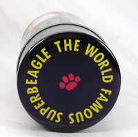 Snoopy Superbeagle Sports Tin Canister - RARE Japanese Sample! - snoopn4pnuts.com