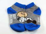 Kids Charlie Brown and Snoopy No Show Socks (Size 5 - 6 1/2)