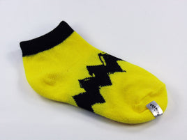 Kids Peanuts Zig Zag No Show Socks (Size 5 - 6 1/2) - snoopn4pnuts.com