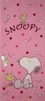 Snoopy and Woodstock Imported Hand Towel - Pink