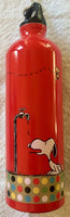 Snoopy Aluminum Water Bottle With Caribiner Clip