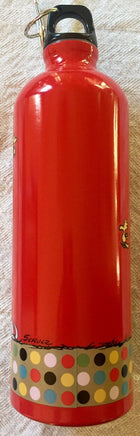 Snoopy Aluminum Water Bottle With Caribiner Clip