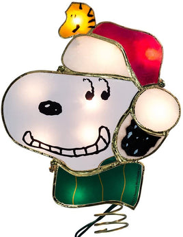 Snoopy Santa Holiday Lighted Tree Topper - snoopn4pnuts.com