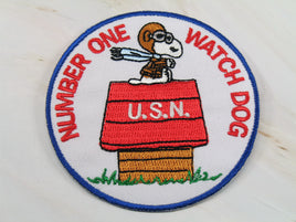 Snoopy Flying Ace Military Patch (U.S. Navy) - Watch Dog - snoopn4pnuts.com
