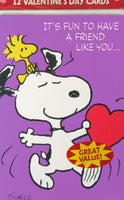 Snoopy Valentine's Day Cards (Open Partial Pack) - snoopn4pnuts.com