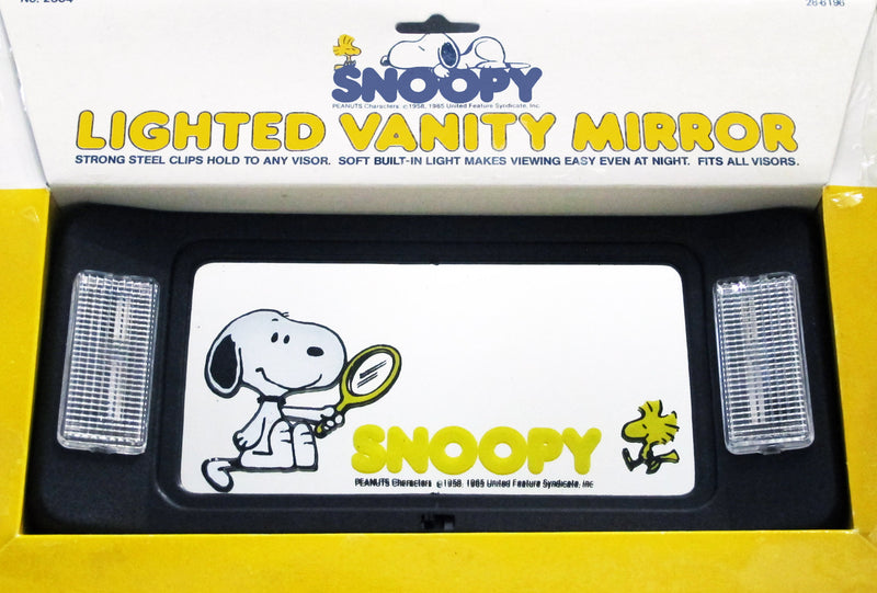 Snoopy Lighted Auto Vanity Visor Mirror - Looking Good