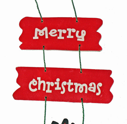Snoopy Dangling Wooden Christmas Wall Decor (NEW BUT NEAR MINT) - snoopn4pnuts.com
