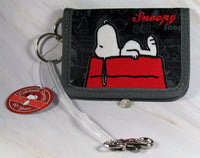 Snoopy Vinyl Double ID and Credit Card Wallet With Expandable Wrist Strap - snoopn4pnuts.com