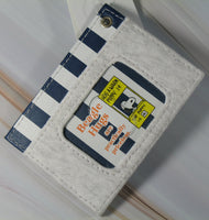 Snoopy Beagle Hugs Cloth and Vinyl ID and Credit Card Holder - snoopn4pnuts.com