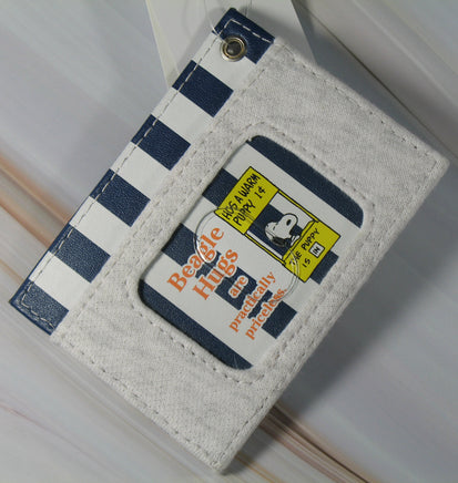Snoopy Beagle Hugs Cloth and Vinyl ID and Credit Card Holder - snoopn4pnuts.com