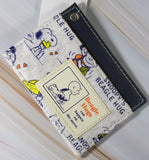 Snoopy Beagle Hugs Cloth and Vinyl ID and Credit Card Holder