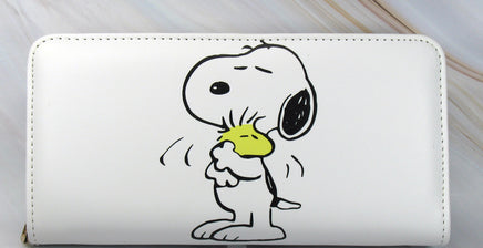Snoopy Hugs Woodstock Leather - Like Clutch Wallet - snoopn4pnuts.com