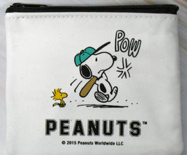 Snoopy Change Purse With Credit Card Pocket (Suede - Like Finish) - snoopn4pnuts.com