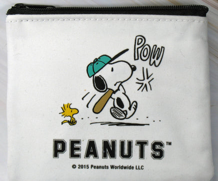 Snoopy Change Purse With Credit Card Pocket (Suede - Like Finish) - snoopn4pnuts.com