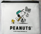 Snoopy Change Purse With Credit Card Pocket (Suede-Like Finish) - New But Near Mint